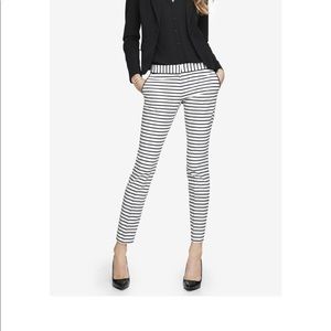 Express size 4 Regular black & white pants